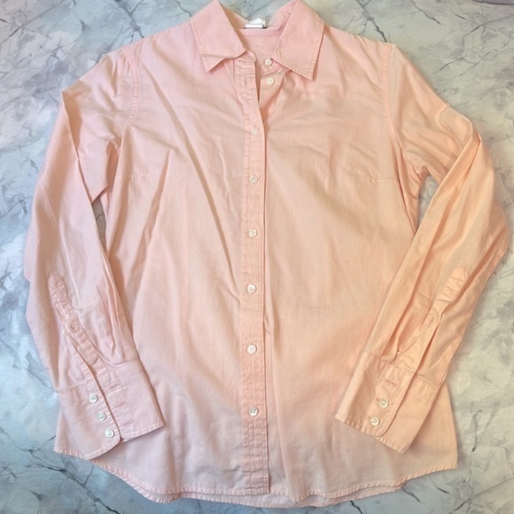 JCrew Peach Button Down Dress Shirt S